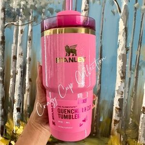 Stanley Vibrant Pink Quencher Tumbler
